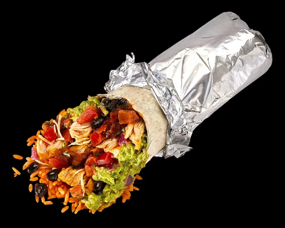 Chicken asado burrito from Tortilla