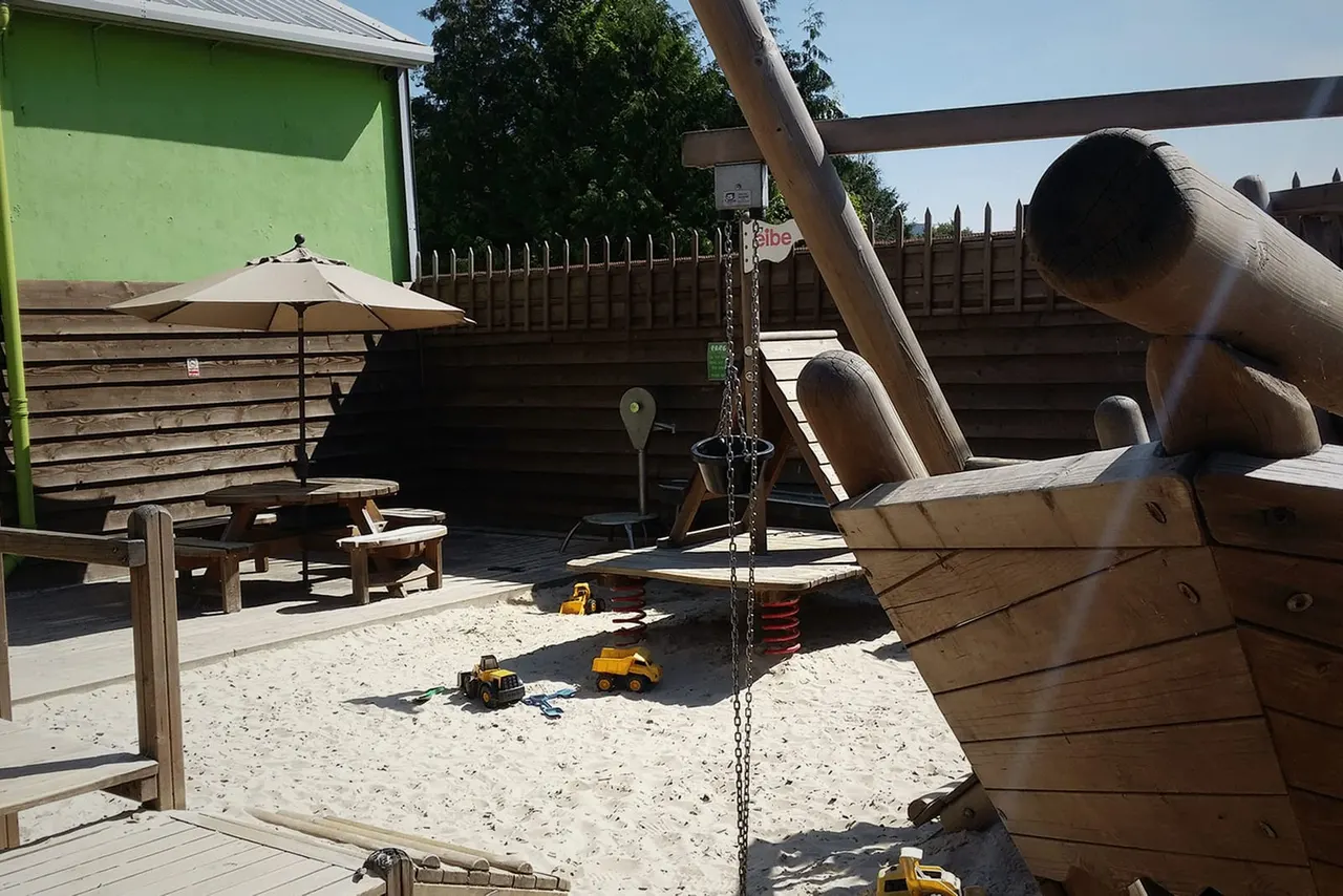 Outdoor play area at Parc Play