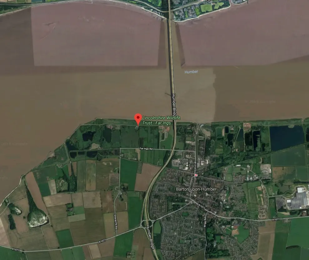 This is a GRAPHIC — it's a map screenshot with location pins and labels overlaid on an aerial view.