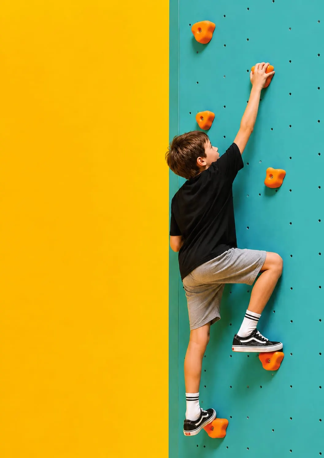 Indoor climbing wall at Fun Valley Nottingham