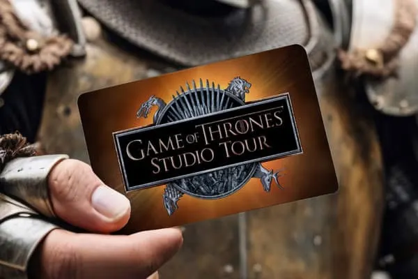 This is a designed graphic — a card or ticket.

GRAPHIC