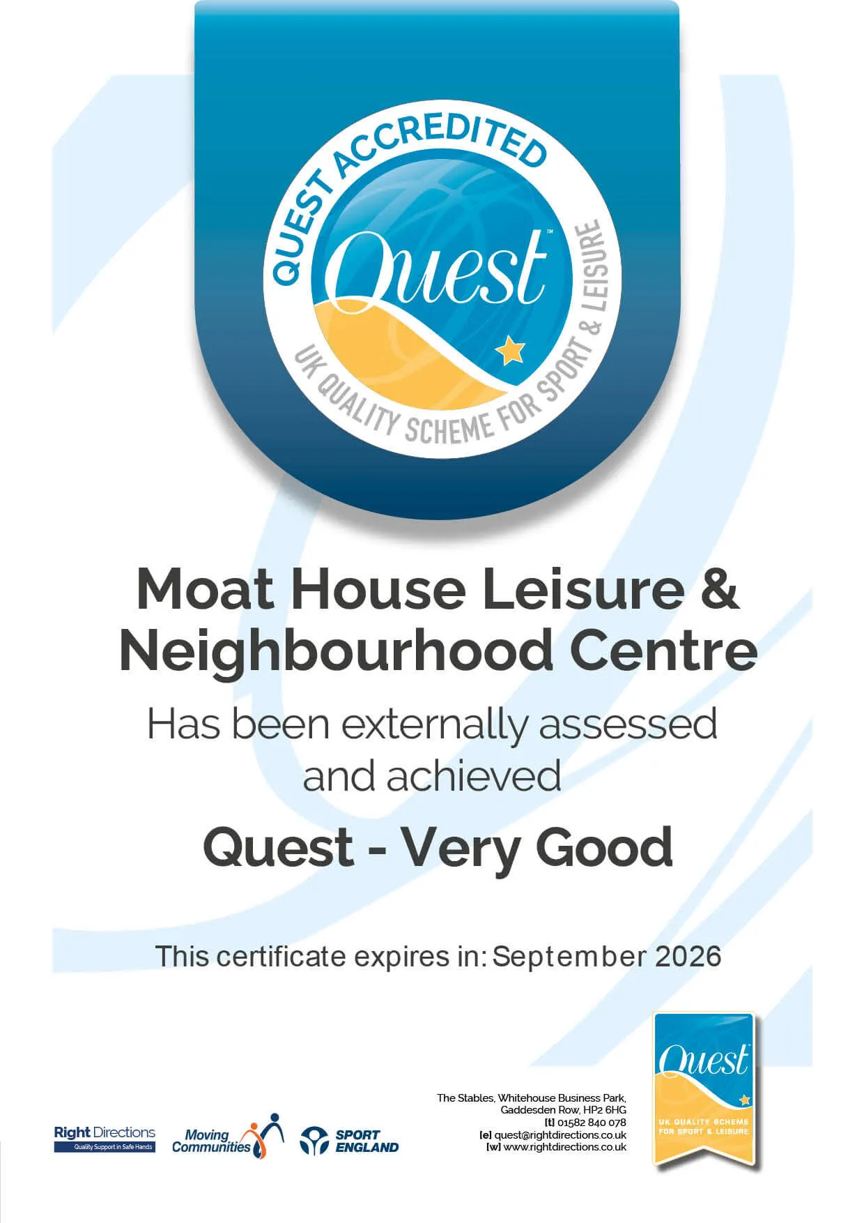 Moat House Leisure & Neighbourhood Centre