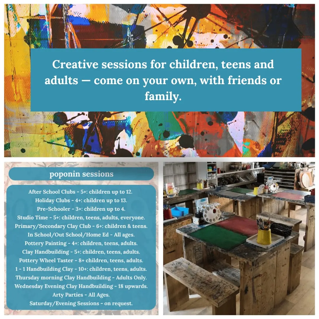 poponin - make art, crafts & pottery