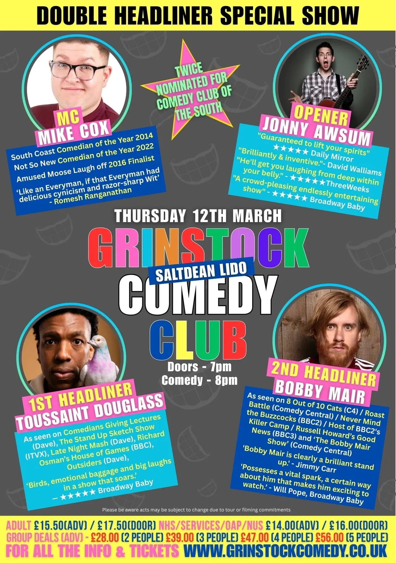 Grinstock Comedy