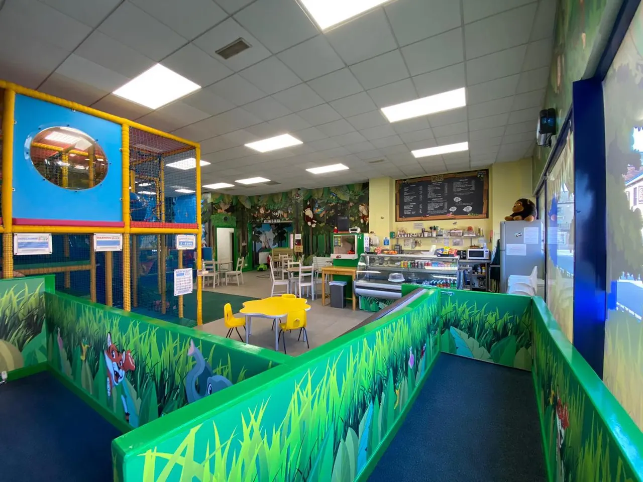 Two-storey soft-play frame at Jungle Bugs Melton