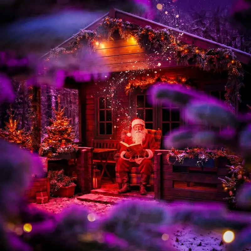 Santa at Christmas at Bluebells