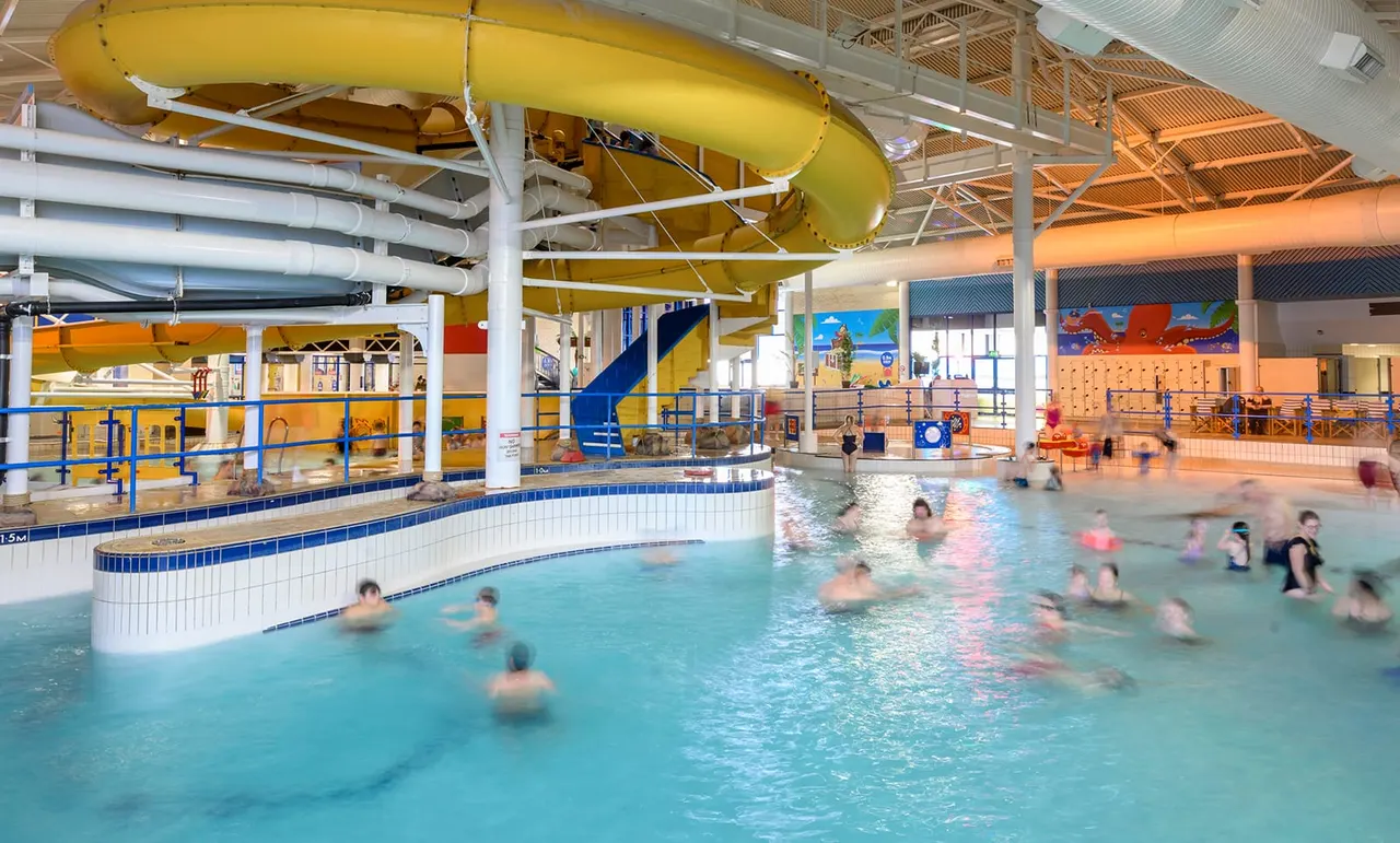 Family swim session at Water Meadows Pirate Pool