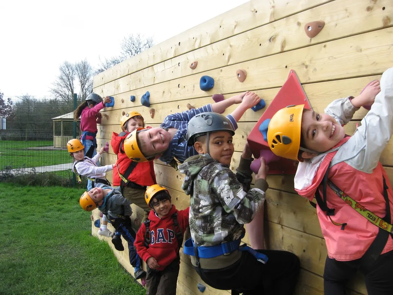 Outdoor climbing at Leicester Outdoor Pursuits Centre