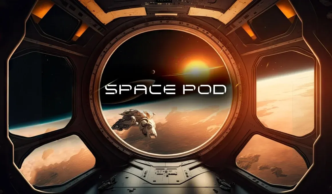 Space Pod escape room set