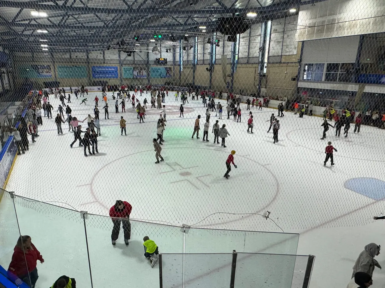 Ice skating session