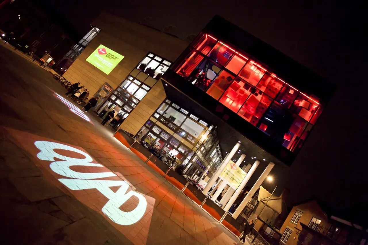 QUAD exterior with building projection