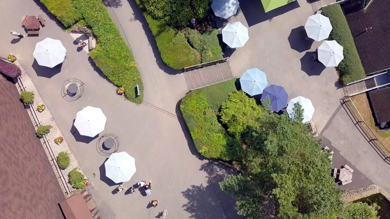 Birds eye view of Heights of Abraham and Matlock Bath