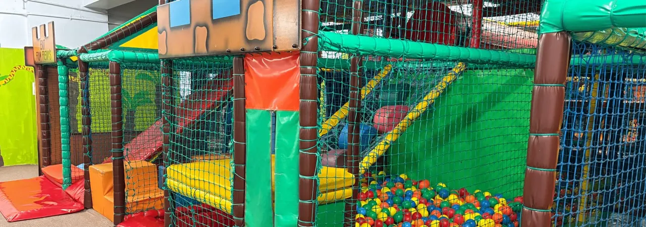 Soft-play header at Freddy's Play Kingdom