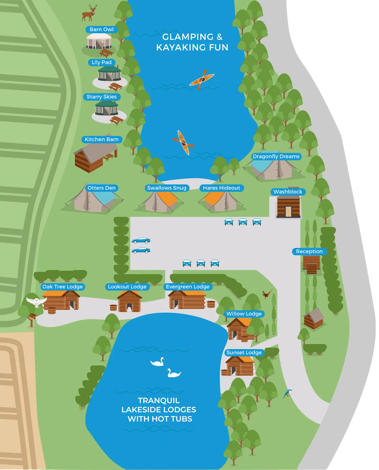 Kingfisher Lakes Glamping & Lodges