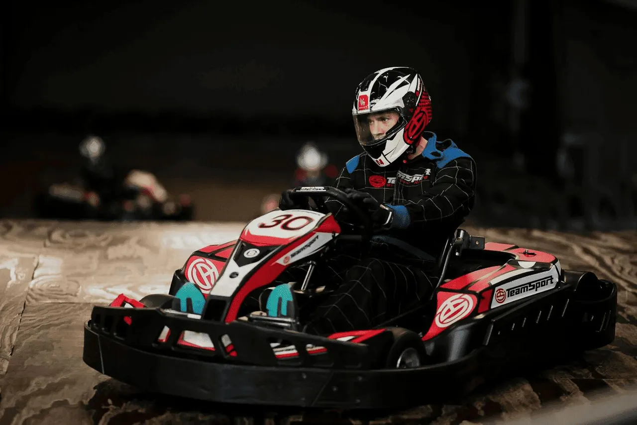 Indoor petrol kart racing still used on TeamSport Coventry pages