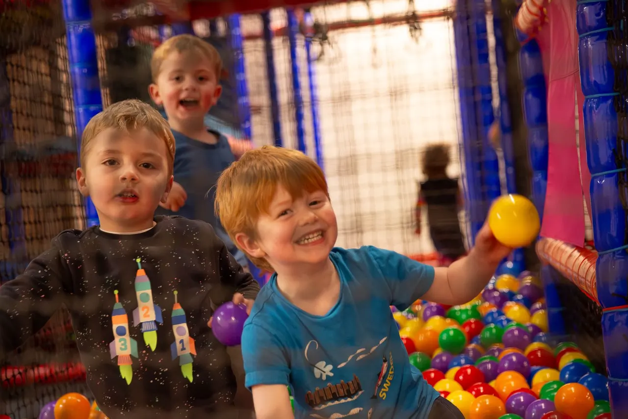 Multi-storey soft-play frame interior at Vikings Play Centre