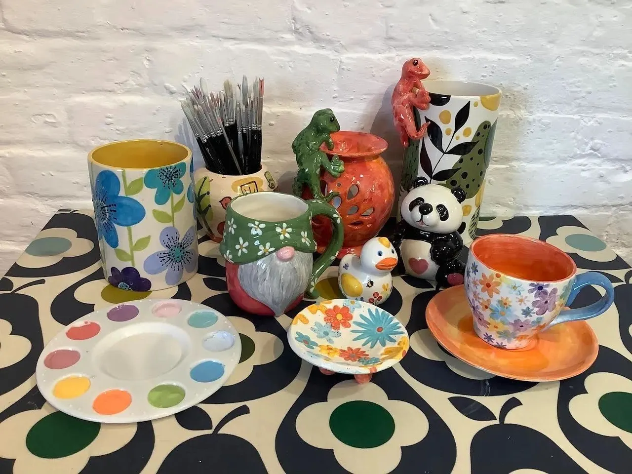 Studio pottery painting at Paint a Pot Derby