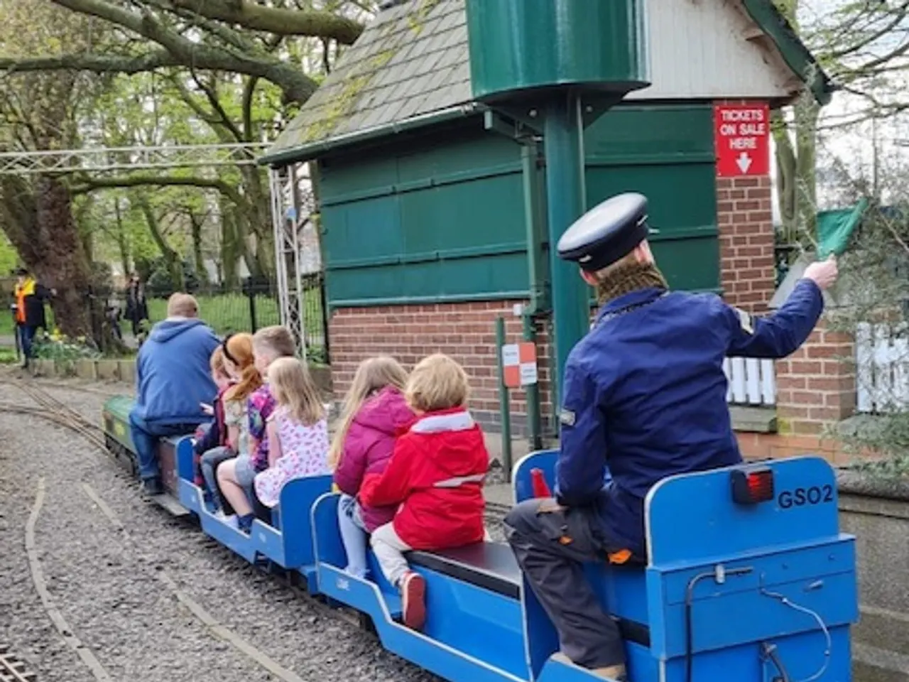 Abbey Park Miniature Railway train and carriages