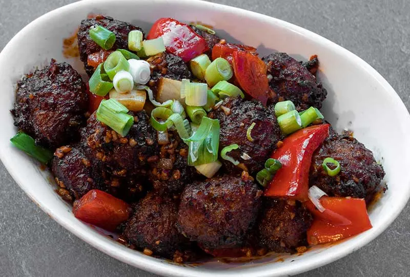 Vegetable Manchurian at 4 Seasons Chaat House