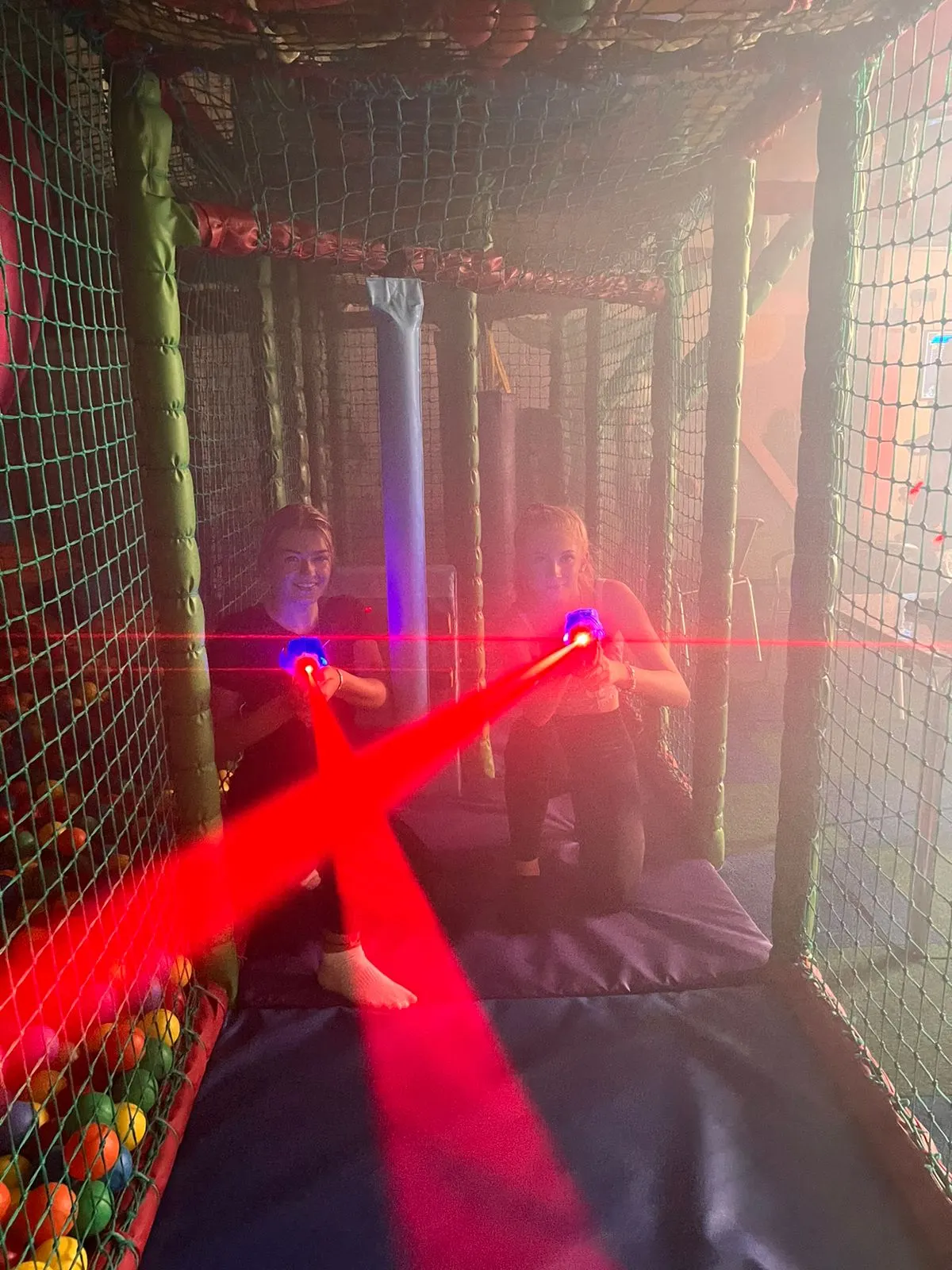 Ball pit in soft-play frame at Robin Hood Soft Play Newark