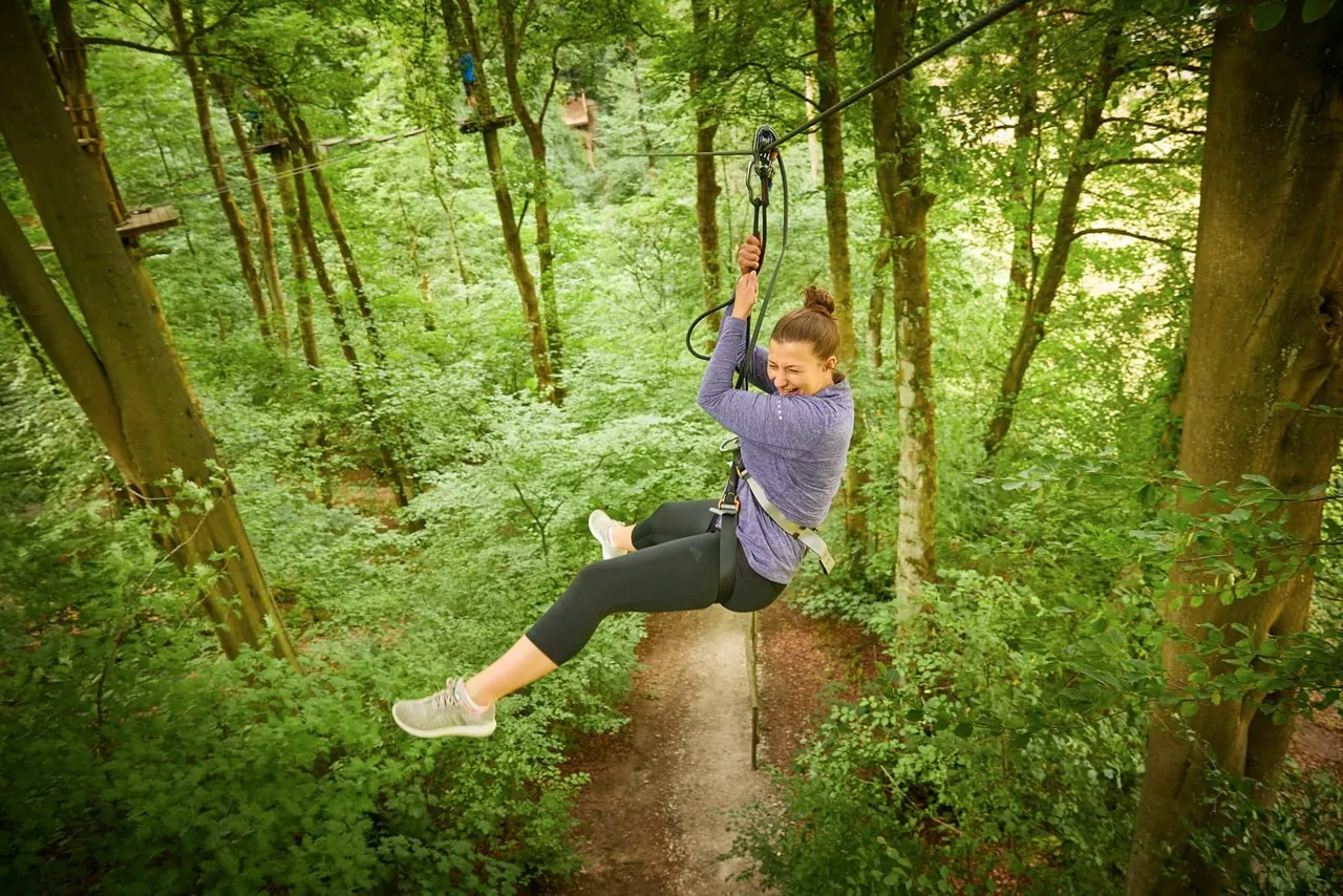 Go Ape woodland treetop obstacles