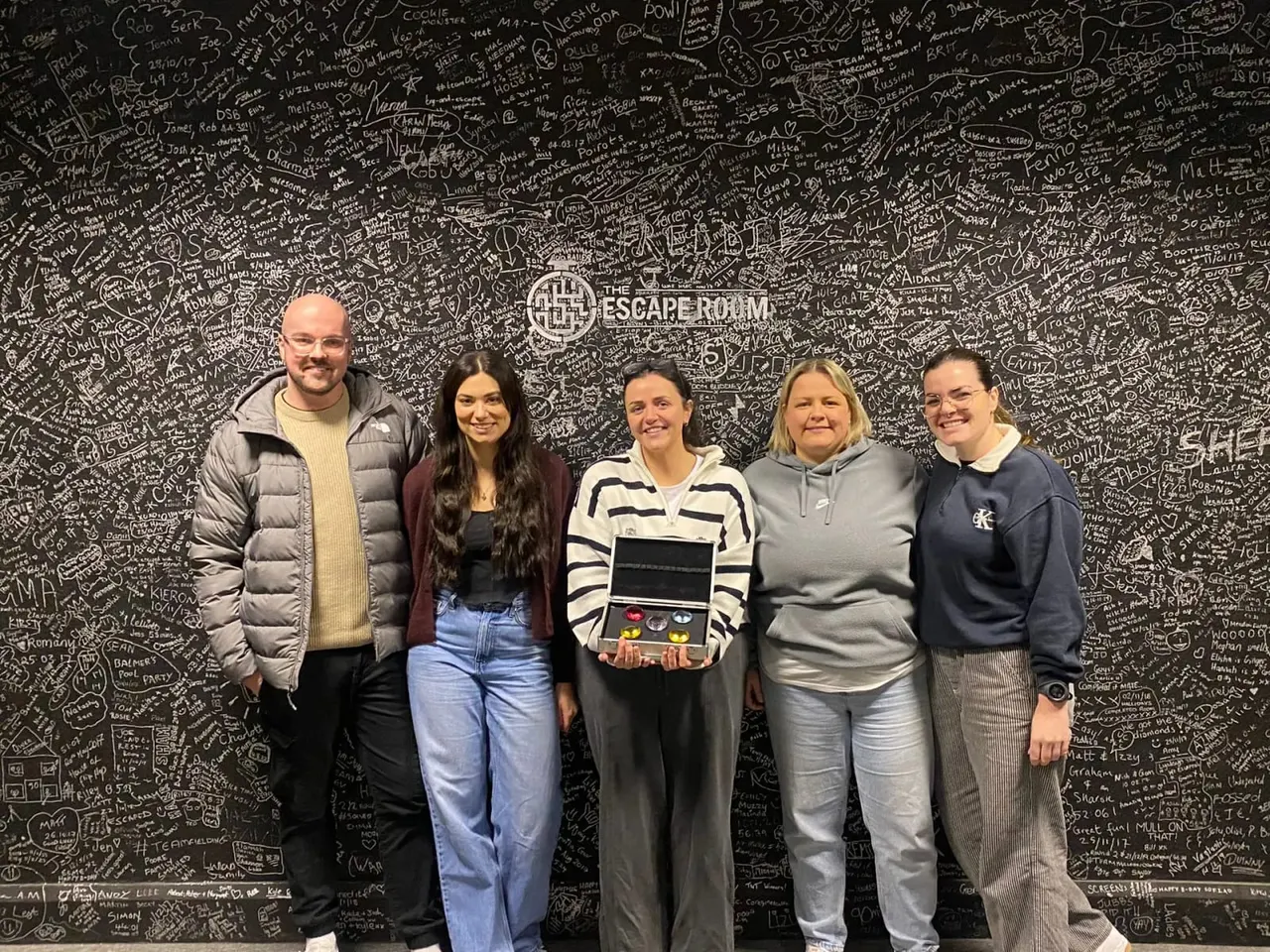 A Rough Trade escape room set at The Escape Room Guys Derby