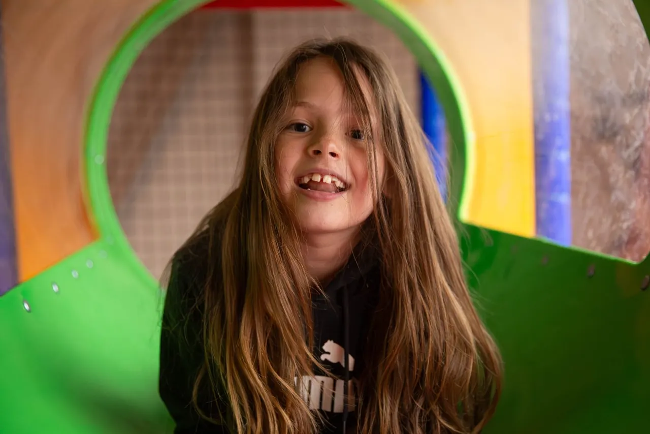 Soft-play slides at Vikings Play Centre