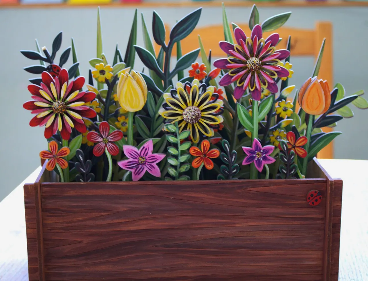 Flower box craft at Tilly Pots Ravenshead