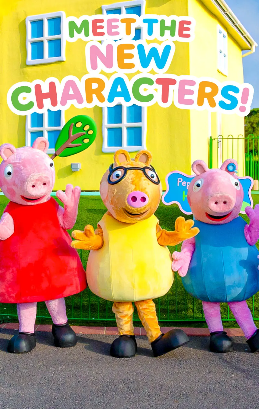 Peppa Pig World ride scene at Paultons Park near Southampton