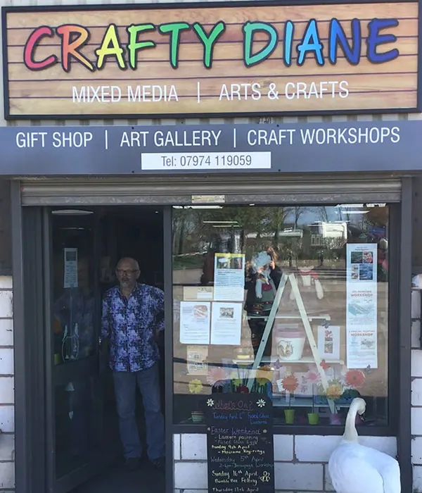Crafty Diane Pottery Painting , Gift and Art Gallery, Craft Workshops