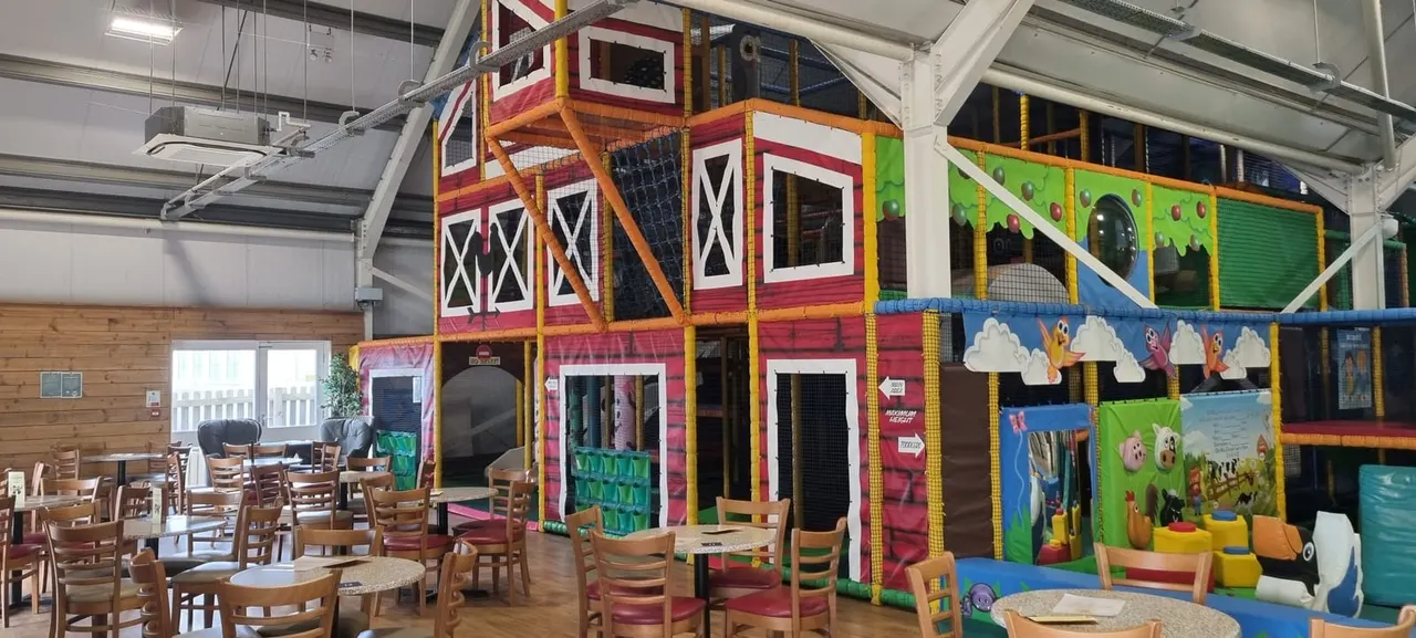 Indoor soft play area at Ed and Molly's Playbarn