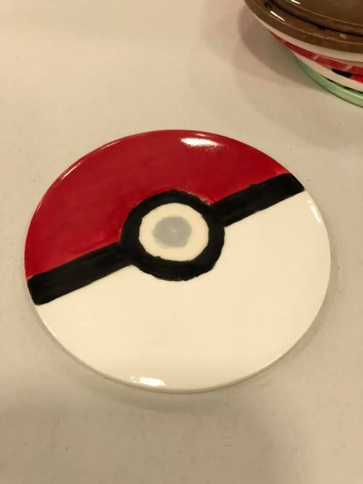 Painted ceramic at The Glazey Place