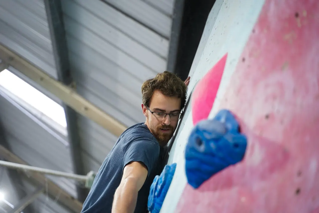 Climber at The Climbing Station