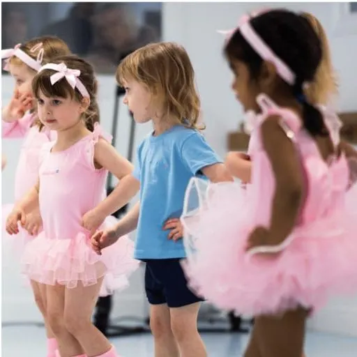 Triptych of real babyballet class and studio photos